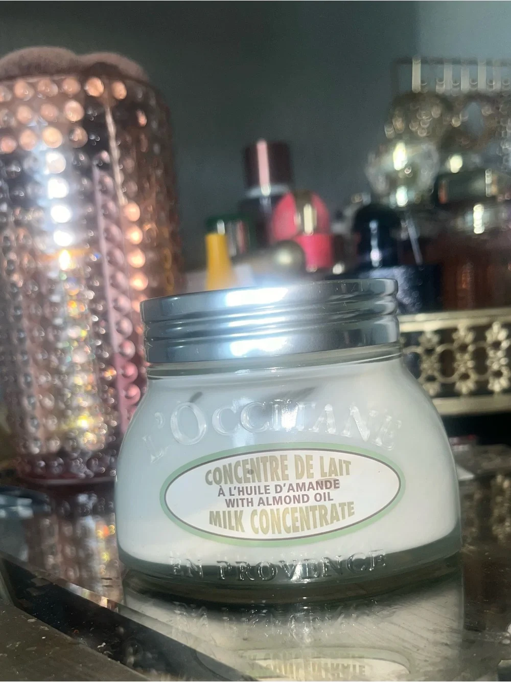 L'Occitane Almond Milk  Body Cream Concentrate - White